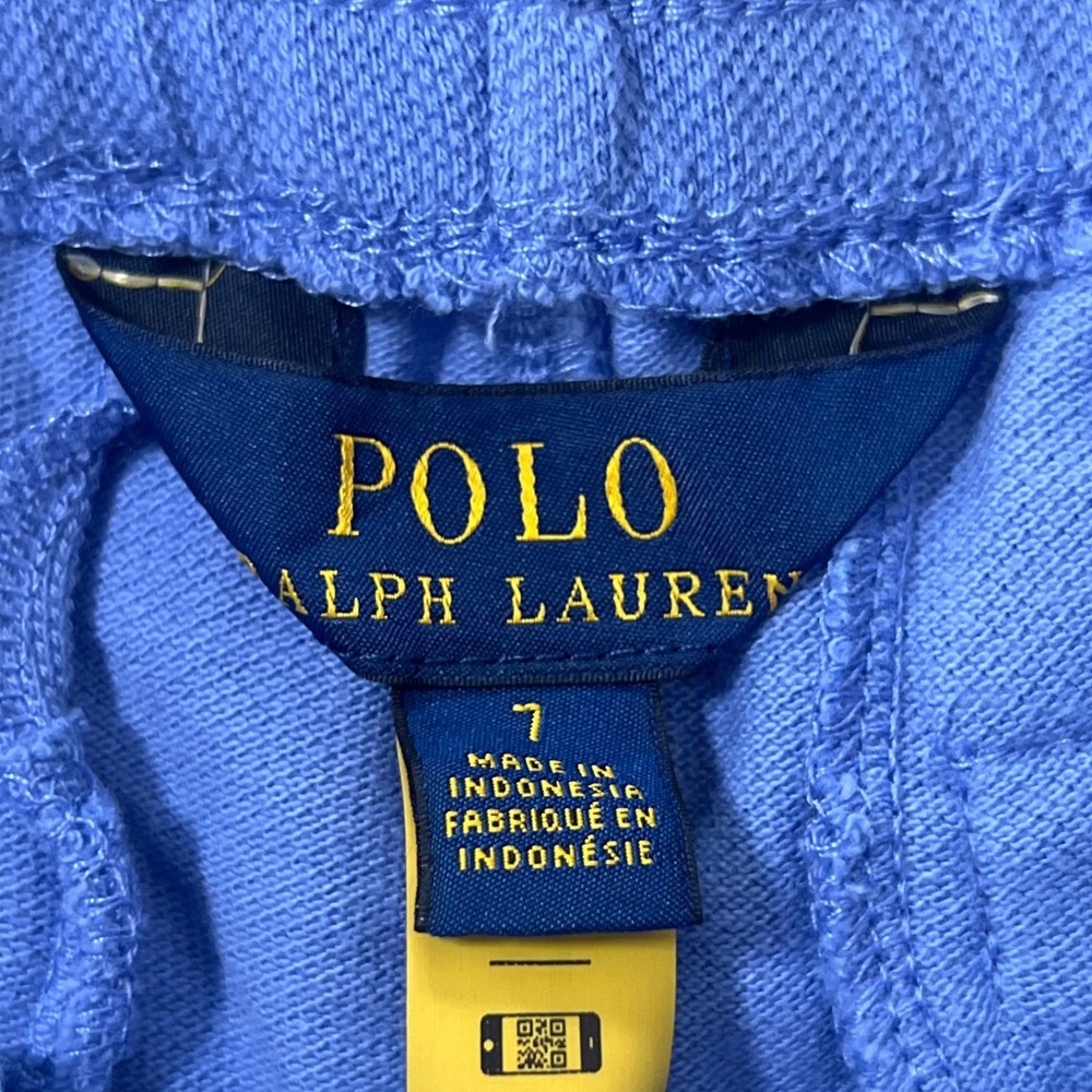 Ralph Lauren Kids Blue Colorful Pastel Logo Preppy Shorts Boys 7 Vacation Beach - Picture 3 of 5